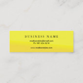 プロフェッショナルエレガントミモダンミナカスタマイズリスト スキニー名刺 (裏面)