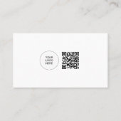 プロフェッショナルエレガントモダンお洒落テンプレートかわいい 名刺 (裏面)