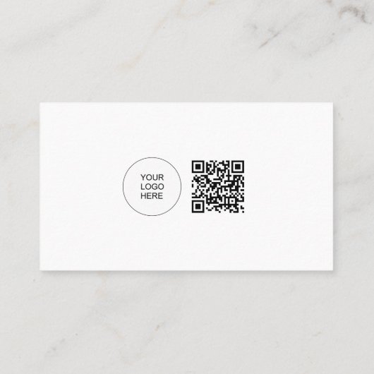 プロフェッショナルエレガントモダンお洒落テンプレートかわいい 名刺 (裏面)