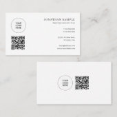 プロフェッショナルエレガントモダンお洒落テンプレートかわいい 名刺 (正面/裏面)