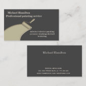 プロフェッショナルエレガントモダンのサービス業務 名刺 (正面/裏面)