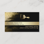 プロフェッショナルエレガントモダンのサービス金ゴールド 名刺 (正面)
