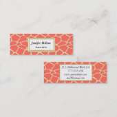 プロフェッショナルエレガントモダンの上品なキリン スキニー名刺 (正面/裏面)