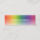 プロフェッショナルエレガントモダンカラフルシンプル スキニー名刺 (正面)