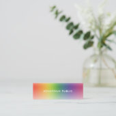 プロフェッショナルエレガントモダンカラフルシンプル スキニー名刺 (スタンド正面)