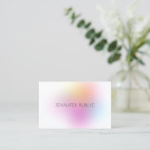 プロフェッショナルエレガントモダンカラフルデザイン 名刺 (スタンド正面)