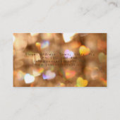 プロフェッショナルエレガントモダングリッターイベントプランナー 名刺 (裏面)