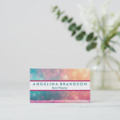 プロフェッショナルエレガントモダングリッターイベントプランナー 名刺 (スタンド正面)