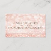 プロフェッショナルエレガントモダングリッター《写真》ぼけ味 名刺 (裏面)