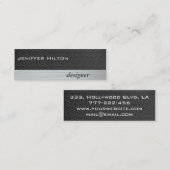 プロフェッショナルエレガントモダングレイ感 スキニー名刺 (正面/裏面)