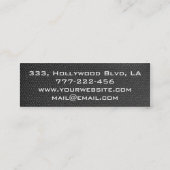 プロフェッショナルエレガントモダングレイ感 スキニー名刺 (裏面)