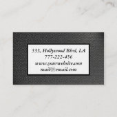 プロフェッショナルエレガントモダングレイ感 名刺 (裏面)