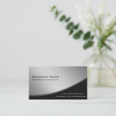 プロフェッショナルエレガントモダンシルバー事業 名刺 (スタンド正面)