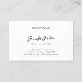 プロフェッショナルエレガントモダンシンプルテンプレートデザイン 名刺 (裏面)