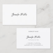 プロフェッショナルエレガントモダンシンプルテンプレートデザイン 名刺 (正面/裏面)