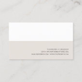 プロフェッショナルエレガントモダンシンプルテンプレート 名刺 (裏面)