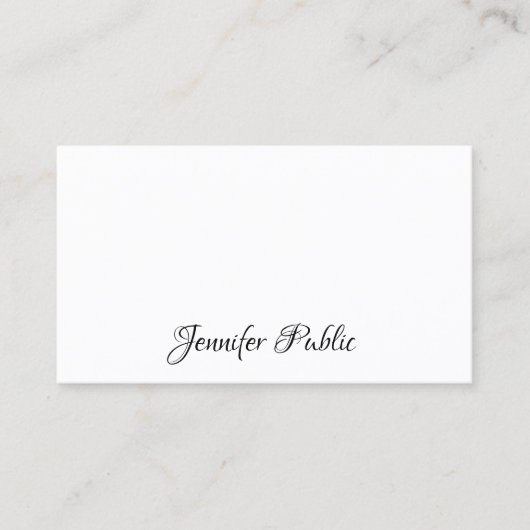 プロフェッショナルエレガントモダンシンプルデザインテンプレート 名刺 (正面)