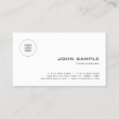 プロフェッショナルエレガントモダンテンプレートのアップロードロゴ 名刺 (正面)