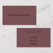 プロフェッショナルエレガントモダンテンプレート 名刺 (正面/裏面)