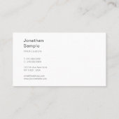 プロフェッショナルエレガントモダンデザインクリーン平野 名刺 (裏面)