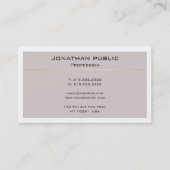 プロフェッショナルエレガントモダンデザインシンプルプレーン 名刺 (正面)