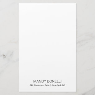 プロフェッショナルエレガントモダントレンディーミニマル 便箋