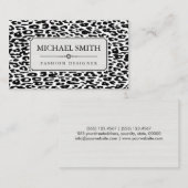 プロフェッショナルエレガントモダンヒョウ皮#25 名刺 (正面/裏面)