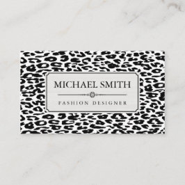 プロフェッショナルエレガントモダンヒョウ皮#25 名刺