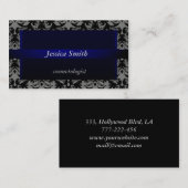 プロフェッショナルエレガントモダンビロード 名刺 (正面/裏面)