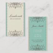 プロフェッショナルエレガントモダンフローラフラワー 名刺 (正面/裏面)