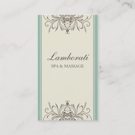 プロフェッショナルエレガントモダンフローラフラワー 名刺 (正面)