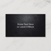 プロフェッショナルエレガントモダンブラック引掻き金属 名刺 (裏面)