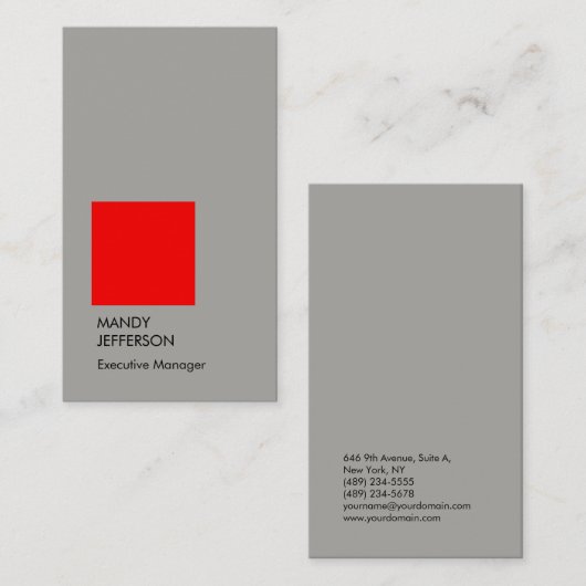 プロフェッショナルエレガントモダンプレミアムラグジュアリートレンディー 名刺 (正面/裏面)