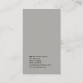 プロフェッショナルエレガントモダンプレミアムラグジュアリートレンディー 名刺 (裏面)