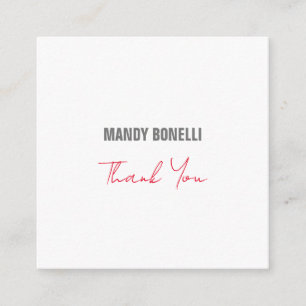 プロフェッショナルエレガントモダンミニマ感謝してい者 エンクロージャーカード