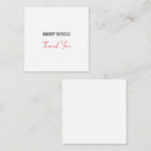 プロフェッショナルエレガントモダンミニマ感謝してい者 ノートカード (正面/裏面)