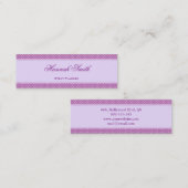 プロフェッショナルエレガントモダンラグジュアリーパープルバナー スキニー名刺 (正面/裏面)