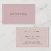 プロフェッショナルエレガントモダンラグジュアリープレミアムリネン 名刺 (正面/裏面)