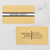 プロフェッショナルエレガントモダンヴィンテージ#4 名刺 (正面/裏面)