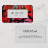 プロフェッショナルエレガントモダン抽象芸術#11 名刺 (正面/裏面)