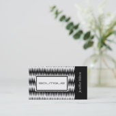 プロフェッショナルエレガントモダン白黒 名刺 (スタンド正面)