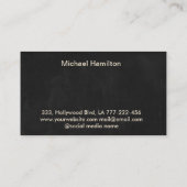 プロフェッショナルエレガントモダン絵を描サービス事業 名刺 (裏面)