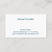 プロフェッショナルエレガントモダン絵画サービス 名刺 (裏面)