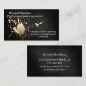 プロフェッショナルエレガントモダン絵画サービス 名刺 (正面/裏面)