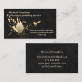 プロフェッショナルエレガントモダン絵画サービス 名刺 (正面/裏面)