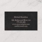 プロフェッショナルエレガントモダン絵画サービス 名刺 (裏面)