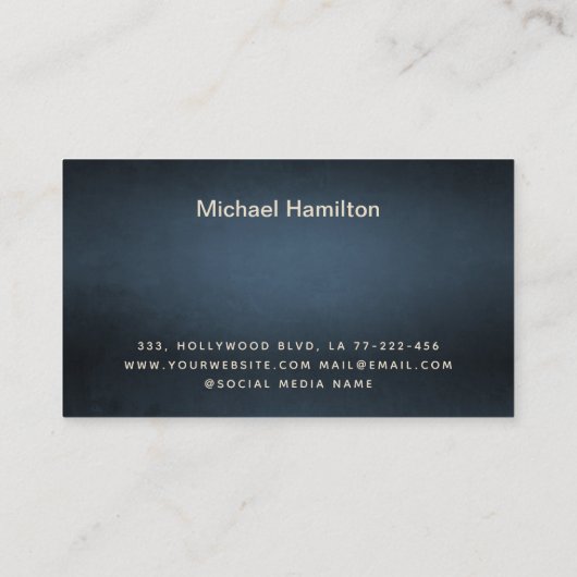 プロフェッショナルエレガントモダン絵画サービス 名刺 (裏面)