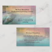 プロフェッショナルエレガントモダン絵画サービス 名刺 (正面/裏面)
