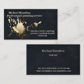 プロフェッショナルエレガントモダン絵画サービス 名刺 (正面/裏面)