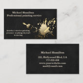 プロフェッショナルエレガントモダン絵画サービス 名刺 (正面/裏面)